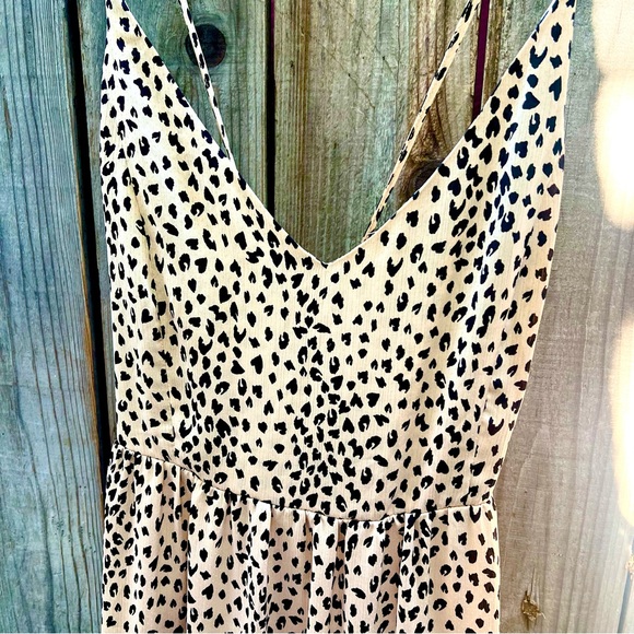 Cupshe Animal Print Lace Up Back CoverUp Maxi - Picture 5 of 10